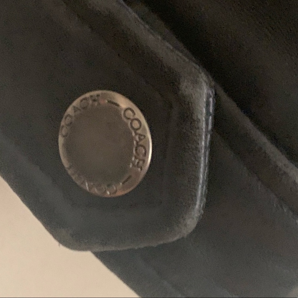 Coach black leather bomber biker moto jacket - Picture 5 of 7